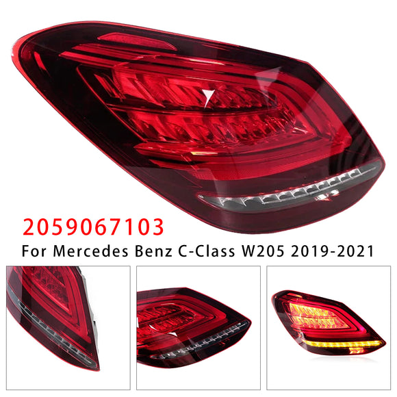 Linker LED-achterlicht/remlicht voor Mercedes Benz C-klasse W205 2019-2021
