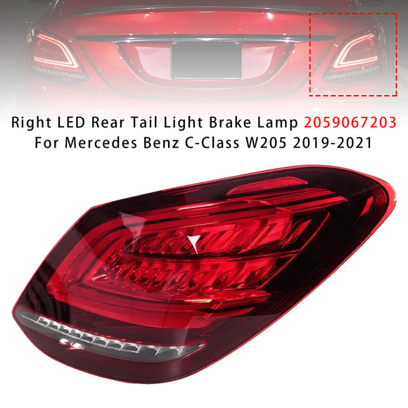 Rechter LED-achterlicht/remlicht voor Mercedes Benz C-klasse W205 2019-2021