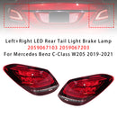 Luz trasera LED izquierda y derecha para freno/luz trasera para Mercedes Clase C W205 2019-2021-1