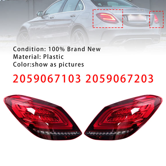 Luz trasera LED izquierda y derecha para freno/luz trasera para Mercedes Clase C W205 2019-2021