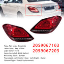 Luz trasera LED izquierda y derecha para freno/luz trasera para Mercedes Clase C W205 2019-2021-3