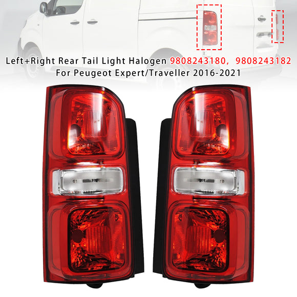 Links + Rechts Achterlicht Halogeen 9808243180 Voor Peugeot Expert/Reiziger 16-21