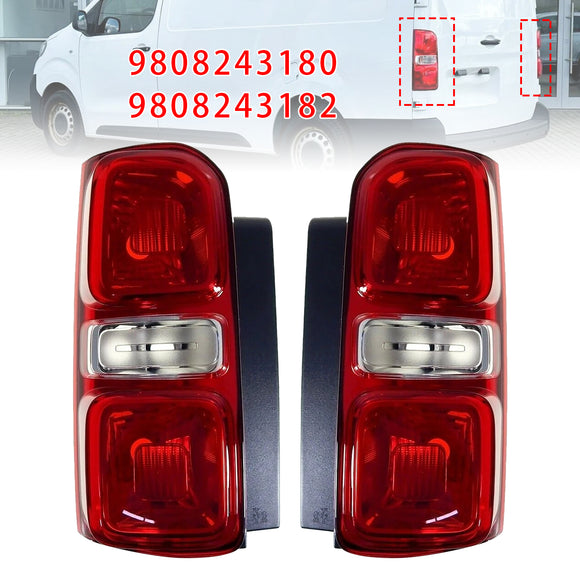 Links + Rechts Achterlicht Halogeen 9808243180 Voor Peugeot Expert/Reiziger 16-21