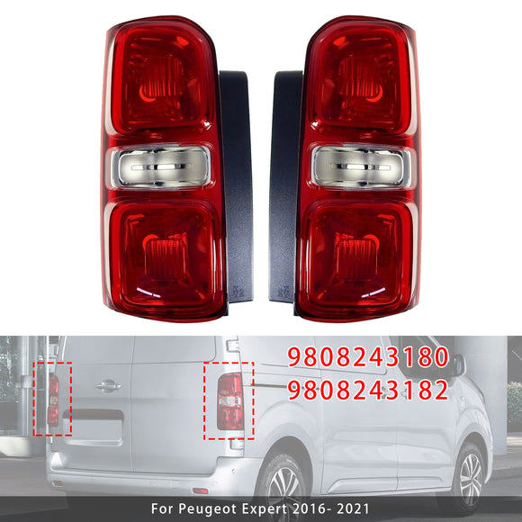 Links + Rechts Achterlicht Halogeen 9808243180 Voor Peugeot Expert/Reiziger 16-21