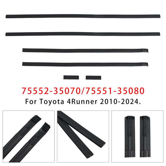 6 kpl kattopuristusmuovaussuojanauha 75552-35070 75551-35080 Toyota 4Runner 2010-2024