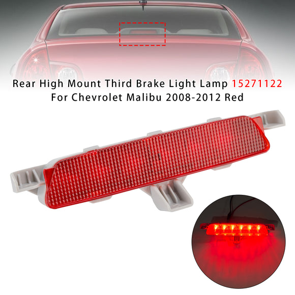 Rear High Mount Third Brake Light Lamp For Chevrolet Malibu 2008-2012 Red