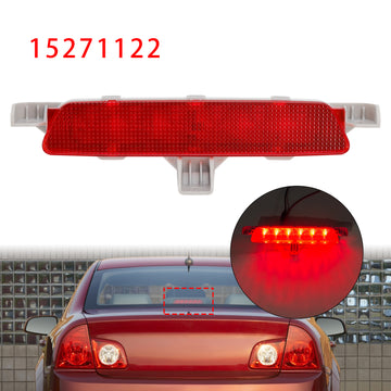 Rear High Mount Third Brake Light Lamp 15271122 For Chevrolet Malibu 2008-2012 Red Housing
