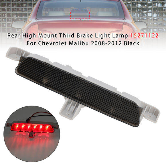Achterste hoog gemonteerde derde remlichtlamp voor Chevrolet Malibu 2008-2012, zwart