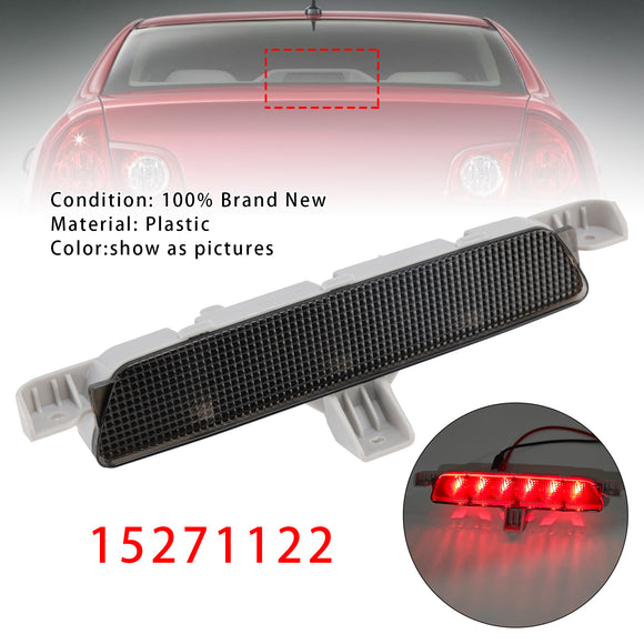 Achterste hoog gemonteerde derde remlichtlamp voor Chevrolet Malibu 2008-2012, zwart