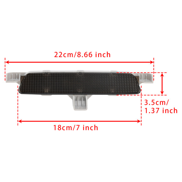 Achterste hoog gemonteerde derde remlichtlamp voor Chevrolet Malibu 2008-2012, zwart