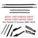 4PCS Window Moulding Trim Seal Belt Weatherstrip For Toyota FJ Cruiser 2007-2014-5