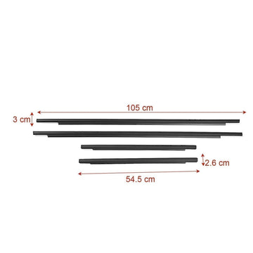 4PCS Window Moulding Trim Seal Belt Weatherstrip For Toyota FJ Cruiser 2007-2014 - 0