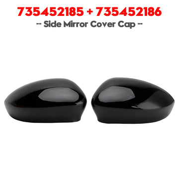 Pair of Side Mirror Cover Cap for Fiat 500 2007-2024 Grande Punto 2005-2018