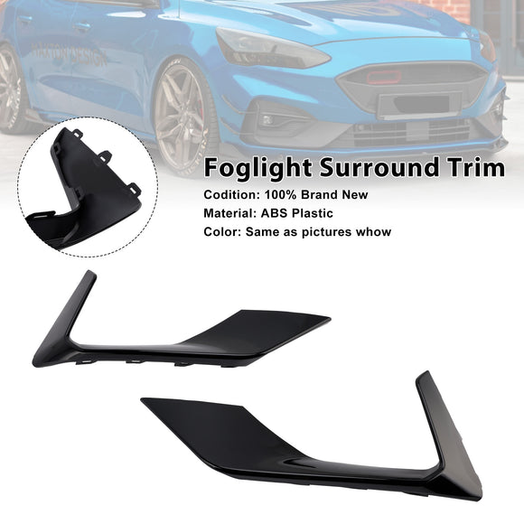 Garniture de calandre pour phare antibrouillard, 2 pièces, pour Ford Focus ST + ST Line MK4 2018 – 2021