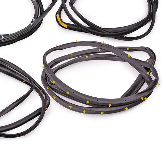 4PCS Front Rear Door Rubber Seal Weatherstrip For Nissan D22 Frontier 1998-2005