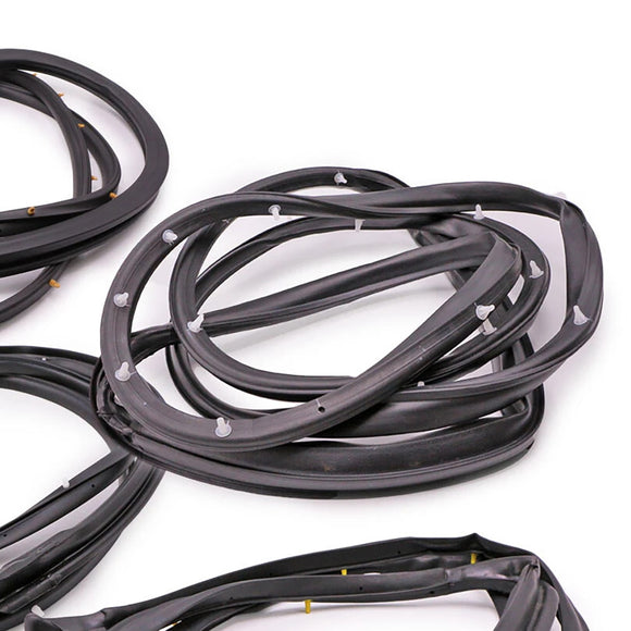 4PCS Front Rear Door Rubber Seal Weatherstrip For Nissan D22 Frontier 1998-2005
