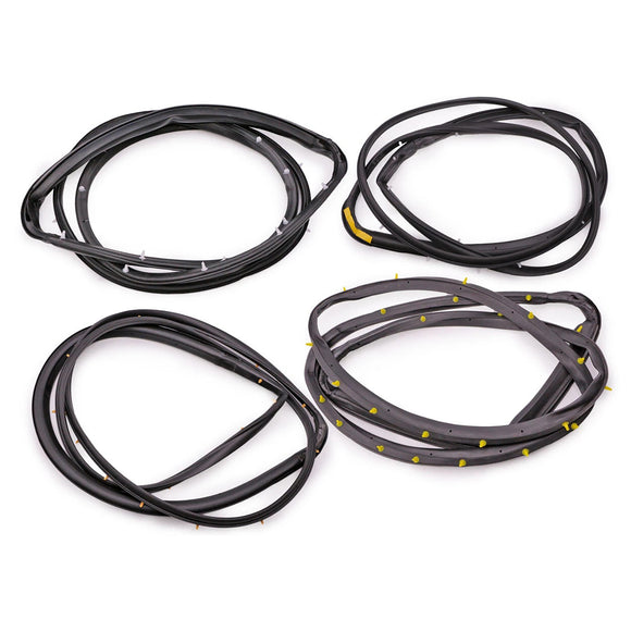 4PCS Front Rear Door Rubber Seal Weatherstrip For Nissan D22 Frontier 1998-2005