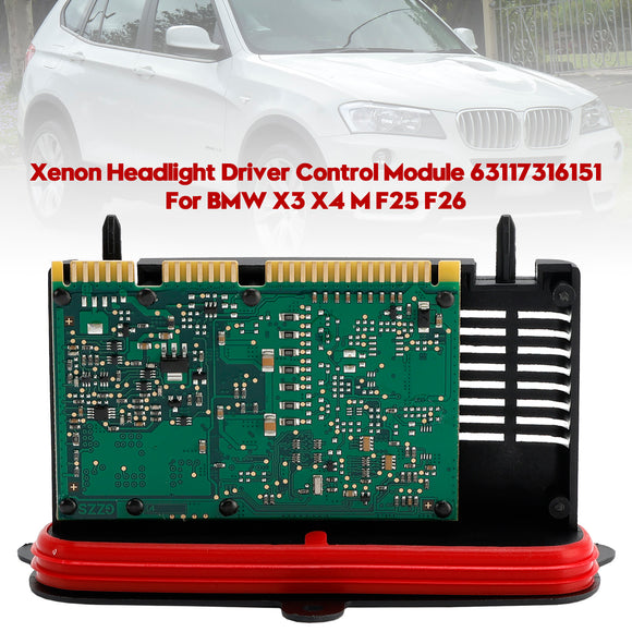 Xenon ajovalojen kuljettajan ohjausmoduuli 63117316151 BMW X3 X4 M F25 F26