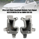 2Pcs Left/Right Headlight Module Turn Signal 63117419619/20 For BMW F30 F35-2