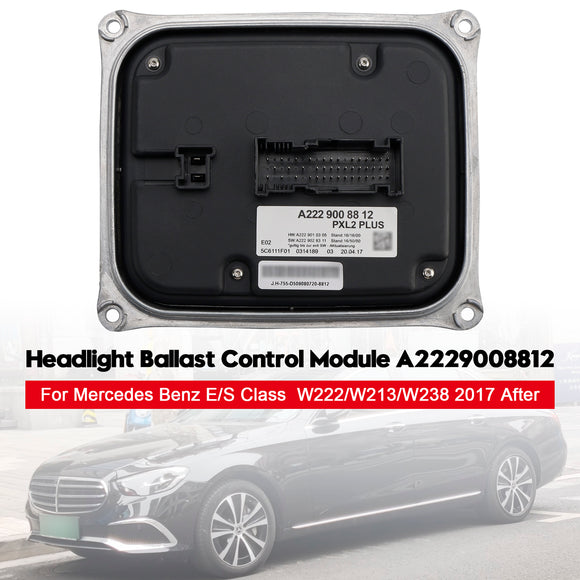 Módulo de control de balasto de faros delanteros A2229008812 para Mercedes Benz W222/W213/W238
