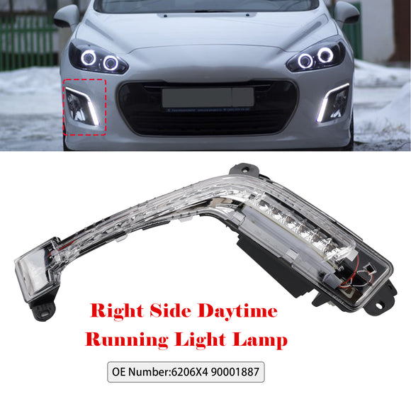 Right Side DRL Light Lamp LED Bulbs For Peugeot 308 Mk1 Hatch 2011-2014