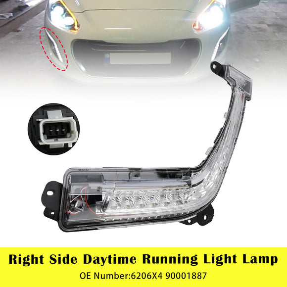 Right Side DRL Light Lamp LED Bulbs For Peugeot 308 Mk1 Hatch 2011-2014