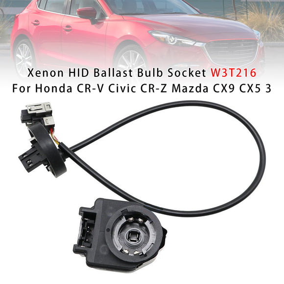 Portalámparas de balasto HID de xenón W3T216 Para Honda CR-V Civic CR-Z Mazda CX9 CX5 3