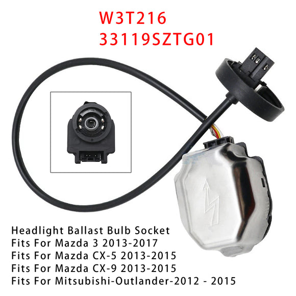 Portalámparas de balasto HID de xenón W3T216 Para Honda CR-V Civic CR-Z Mazda CX9 CX5 3