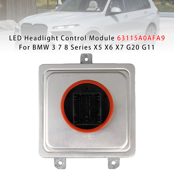 LED-ajovalojen ohjausmoduuli 63115A0AFA9 BMW 3 7 8 -sarjalle X5 X6 X7 G20 G11