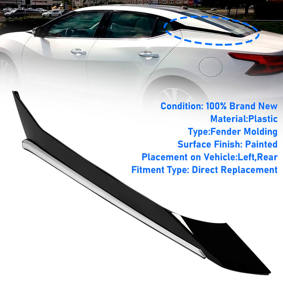 Taka vasemman sivupilarin koristelista 78873-9DJ1A 788734RA0A NISSAN MAXIMA 2016-2021