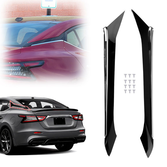 2x moldura de pilar de moldura de carrocería trasera para Nissan Maxima 2016-2021