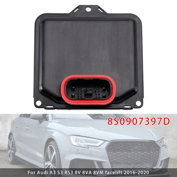 LED-Lichtsteuermodul STD 8S0907397D für Audi A3 S3 RS3 8V 8VA 8VM Facelift 2016–2020