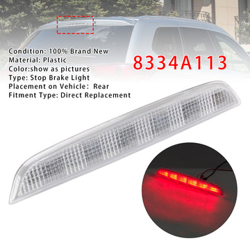 2013-2026 Mitsubishi Outlander Luz de freno LED de montaje alto Carcasa blanca 8334A113 - 0