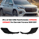 2Pcs Air Inlet Grille Panel Extension 22956656 22956657 For Chevrolet Traverse 2009-2017-2