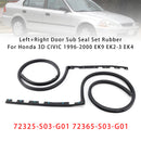 Juego de sellos de goma para puerta izquierda y derecha, para Honda 3D CIVIC 1996-2000 EK9 EK2-3 EK4-2