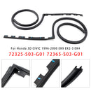 Juego de sellos de goma para puerta izquierda y derecha, para Honda 3D CIVIC 1996-2000 EK9 EK2-3 EK4-4