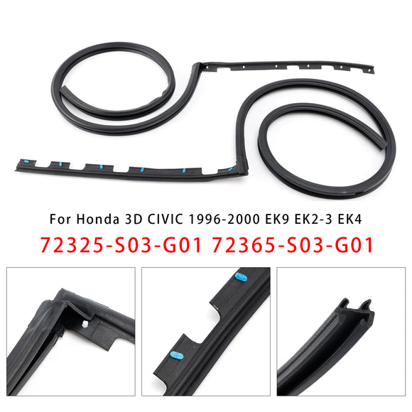 Juego de sellos de goma para puerta izquierda y derecha, para Honda 3D CIVIC 1996-2000 EK9 EK2-3 EK4