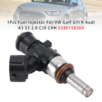1Pcs Fuel Injector For VW Golf GTI R Audi A3 S3 2.0 CJX CHH 0280158360 - 0