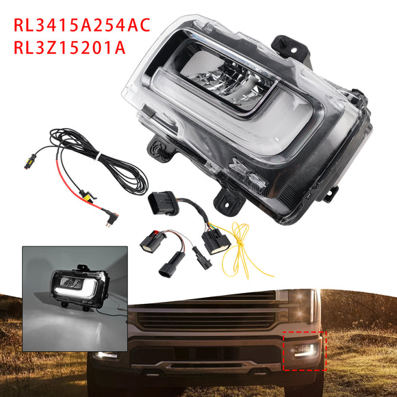Lámpara de luz antiniebla delantera LED izquierda para Ford F150 2024-2025 RL3415A254AC RL3Z15201A
