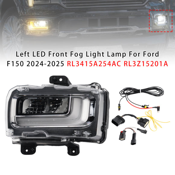 Lámpara de luz antiniebla delantera LED izquierda para Ford F150 2024-2025 RL3415A254AC RL3Z15201A