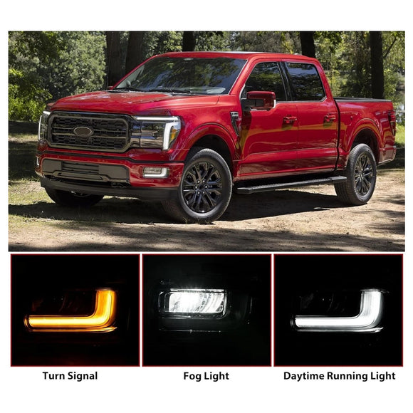 Lámpara de luz antiniebla delantera LED izquierda para Ford F150 2024-2025 RL3415A254AC RL3Z15201A