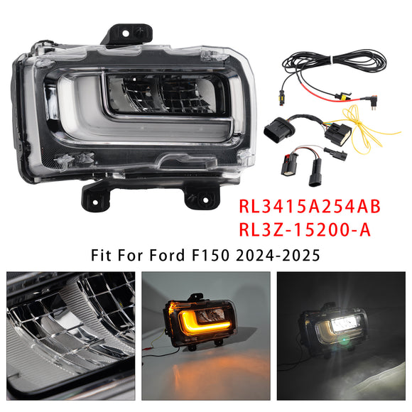 Rechts LED Mistlamp Lamp Voor Ford F150 2024-2025 RL3415A254AB RL3Z-15200-A