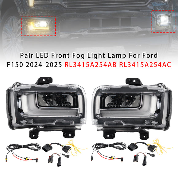Par de luces LED antiniebla delanteras para Ford F150 2024-2025 RL3415A254AB RL3415A254AC