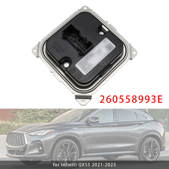 LED-ajovalomoduulin painolastitietokone 260558993E Nissan Versa Renault Infiniti Q60 QX55