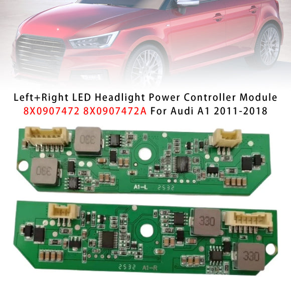 Links + Rechts LED Scheinwerfer Power Controller Modul 8X0907472 8X0907472A Für Audi A1 2011-2018