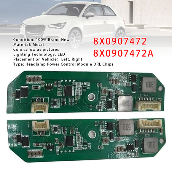 Links + Rechts LED Scheinwerfer Power Controller Modul 8X0907472 8X0907472A Für Audi A1 2011-2018