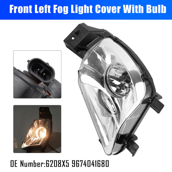 Vasen etusumuvalon suojus polttimolla Peugeot 308 CC 4B Hatchback 2007-2014