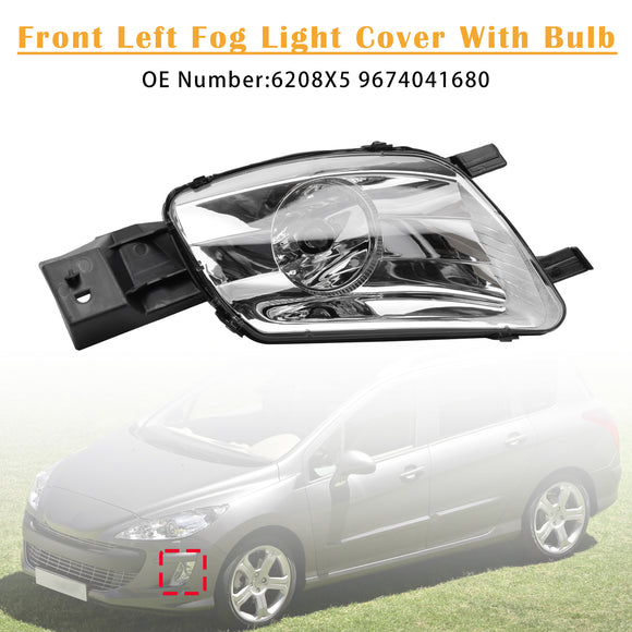 Vasen etusumuvalon suojus polttimolla Peugeot 308 CC 4B Hatchback 2007-2014