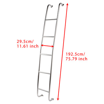 Nissan NV2500 HD / NV3500 HD 2011-2021 High Roof Vans 5-Step Van Ladder 093NVL - 0