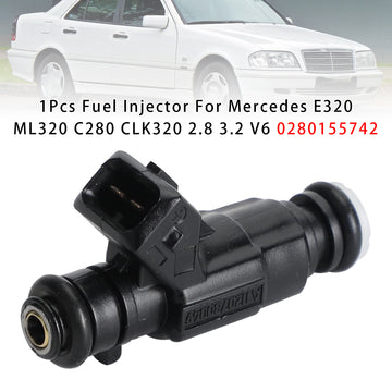 1Pcs Fuel Injector For Mercedes E320 ML320 C280 CLK320 2.8 3.2 V6 0280155742
